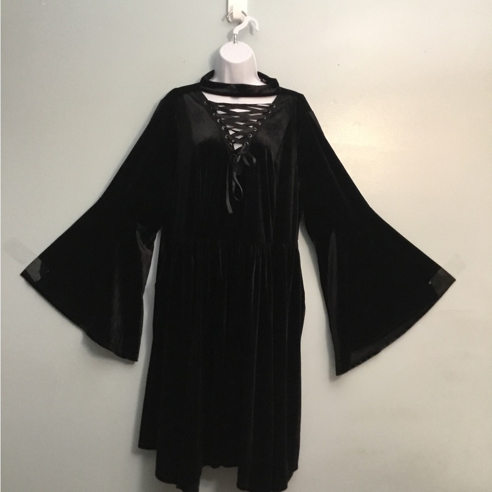 TORRID Elegant Black Lace-Up Dress - Picture 14 of 16